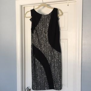 Cache dress sz8 black and white